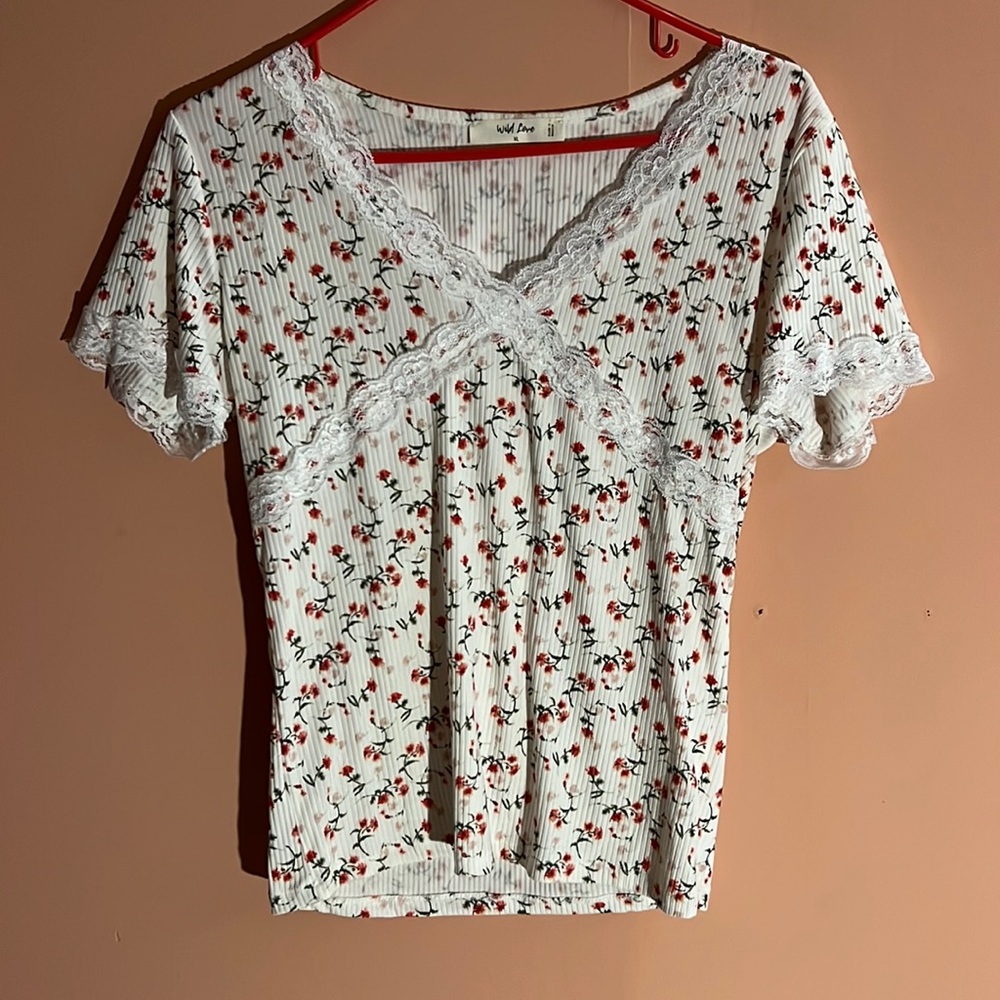 large floral print t shirt
